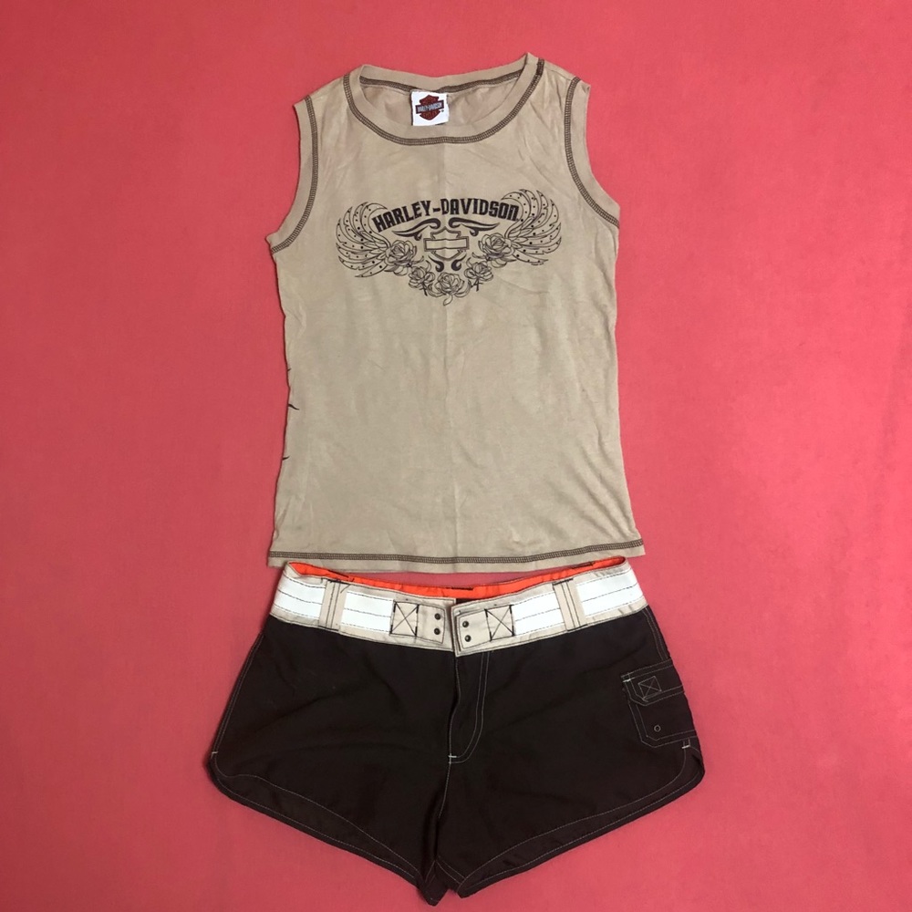 Harley-Davidson Tank & Matching Shorts